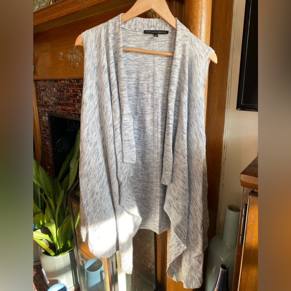 White House Black Market grey sweater vest